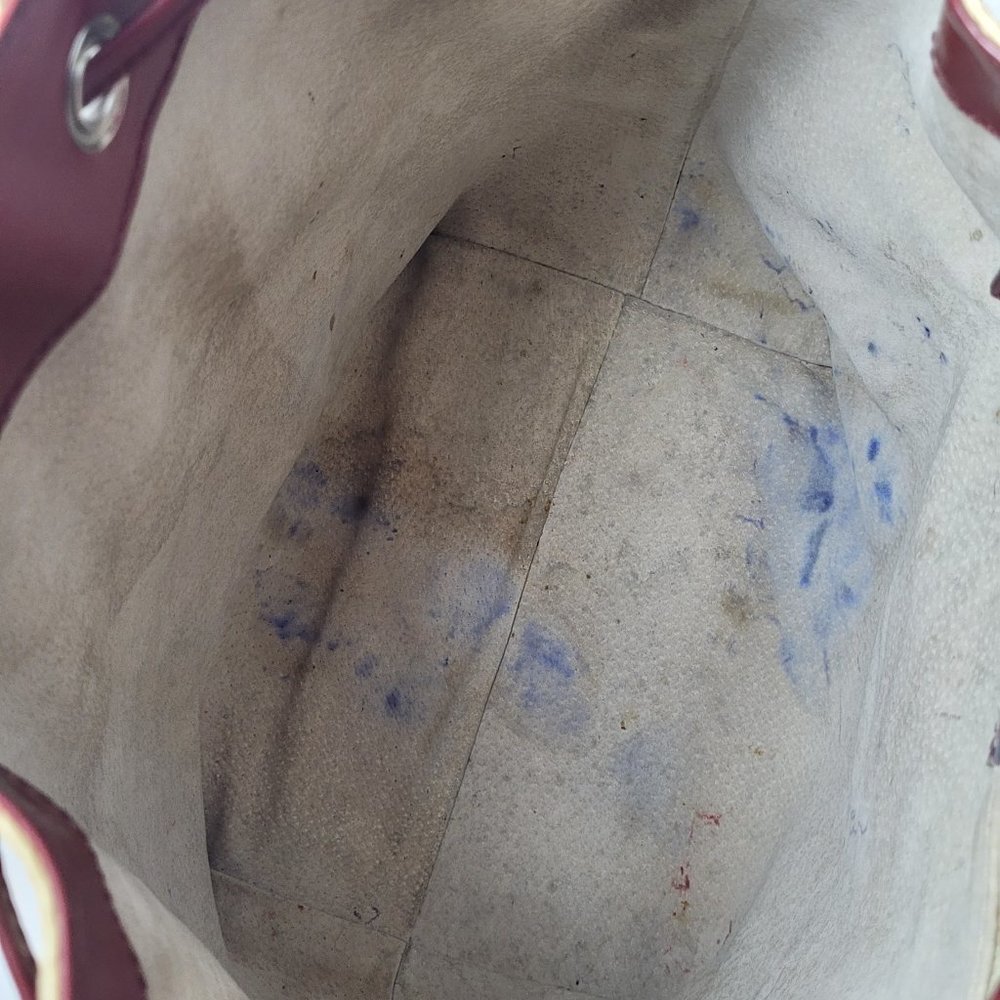 BURBERRY Haymarket Check Drawstring Bucket Shoulder Bag - Picture 9 of 16